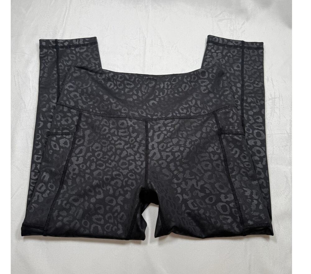 CVG Constantly Varied Gear Black Leopard print leggings S